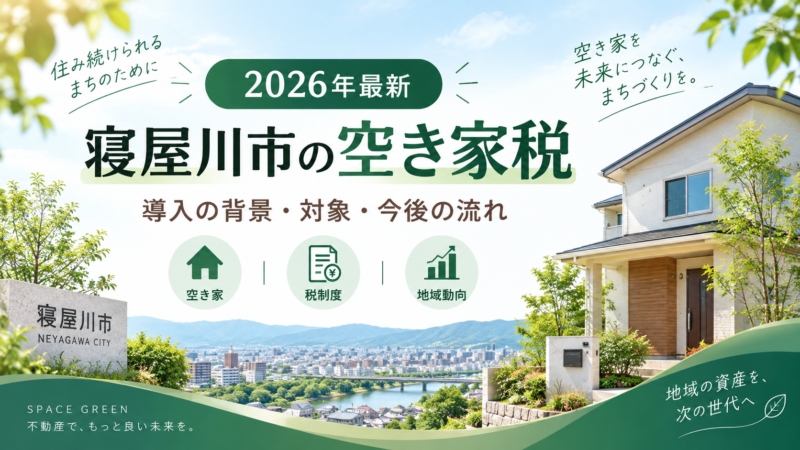 寝屋川市の空き家税について2026年最新情報と導入の背景・対象・今後の流れを示す記事アイキャッチ